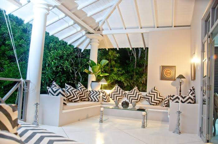 Bedroom balcony overlooking lush surroundings