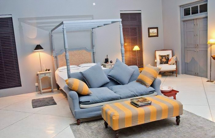 Primary bedroom suite with serene tones