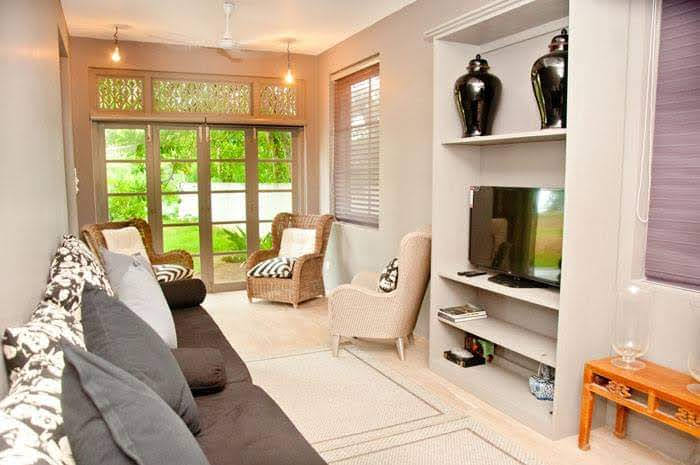 Private TV lounge at Amba Villa
